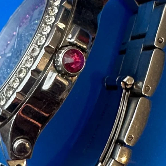 Juicy Couture Silver Watch with Rainbow Accents - Picture 4 of 10